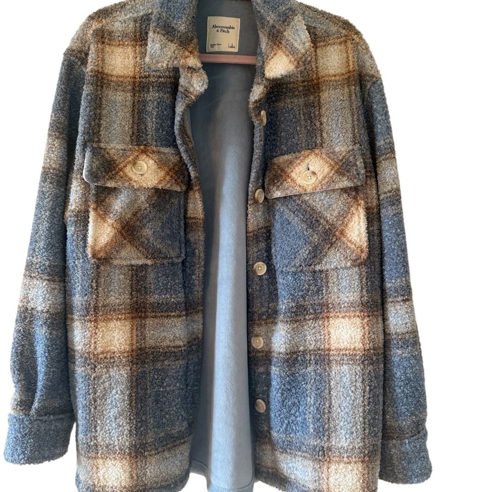 Abercrombie & Fitch Textured Plaid Jacket